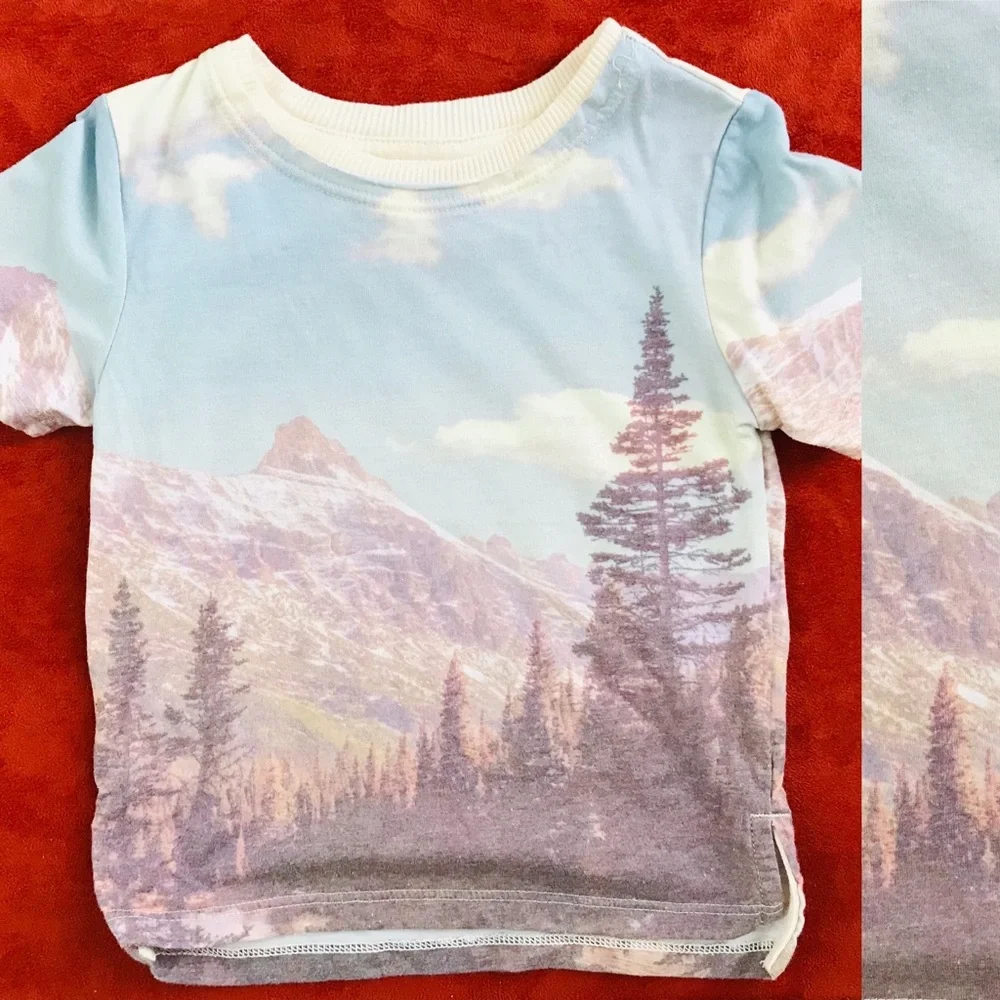 ART CLASS Cute NWOT Scenic Print TEE Size 12M